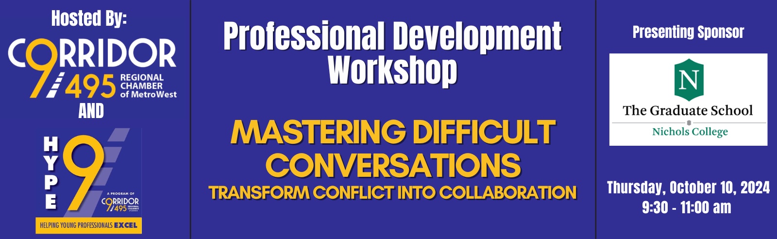 Professional Development Workshop – Mastering Difficult Conversations